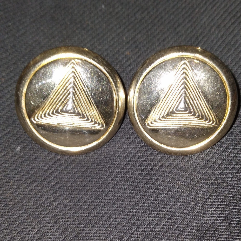 Vintage Coro Gold Clip Earrings